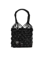 Torebki damskie - PINKO Torebka Handbag Mini Pe 25 Pltt 105165 A2LA Czarny - miniaturka - grafika 1