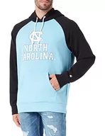 Bluzy męskie - Champion Męska bluza z kapturem Legacy College Heavy Powerblend, (College Blue/czarne), S - miniaturka - grafika 1