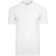 Koszulki męskie - Build Your Brand Build Your Brand Męska koszulka polo Piqué T, biała, L BY008-00220-0042 - miniaturka - grafika 1