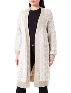 usha BLUE LABEL Damski kardigan z otwartą dzianiną, beż kremowy, XL-XXL - Swetry damskie - miniaturka - grafika 1