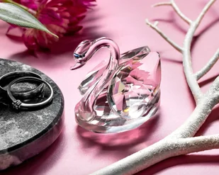 Kryształowy łabędź - Ozdoby bożonarodzeniowe - miniaturka - grafika 3