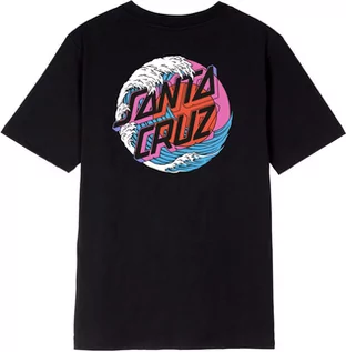 Koszulki i topy damskie - t-shirt damski SANTA CRUZ TSUNAMI DOT TEE Black - grafika 1