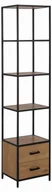 Regały - Actona Regał Seaford z szufladą 42-35-185cm 0000089647 - miniaturka - grafika 1