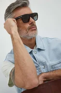 Okulary przeciwsłoneczne - Tom Ford okulary przeciwsłoneczne męskie kolor brązowy FT1077_5552F - miniaturka - grafika 1