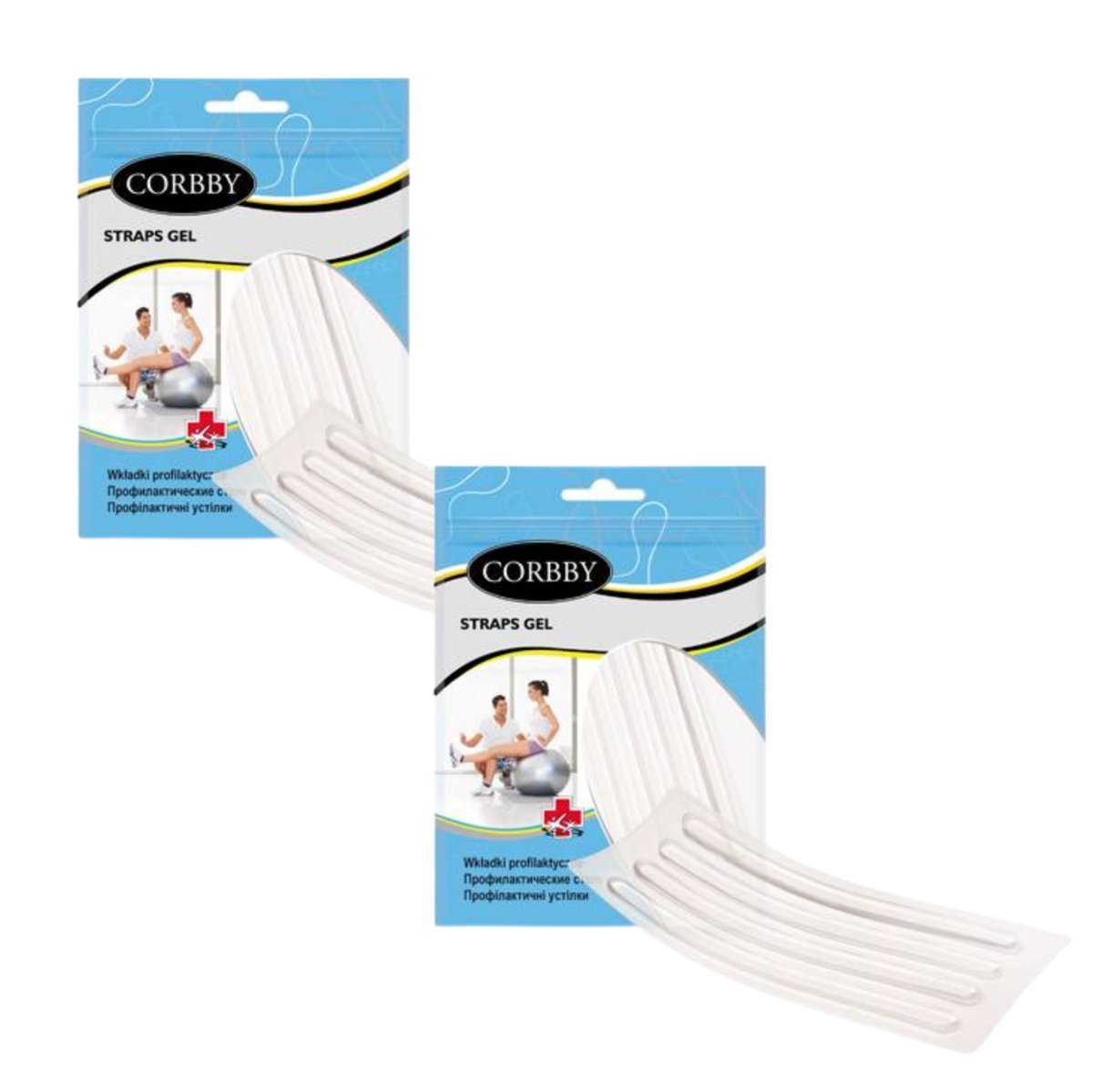 2x Paski Żelowe Straps Gel 1413C 4szt