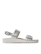 Buty dla dziewczynek - Geox Sandały J S.Costarei G. A J15EAA 000BN C1007 D Srebrny - miniaturka - grafika 1