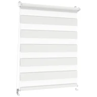 Rolety - Roleta dzień noc Classic Click 68.5 x 140 cm biała - miniaturka - grafika 1