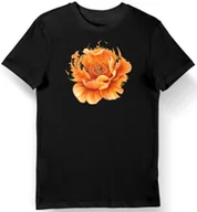 Koszulki męskie - Koszulka męska czarna z motywem kwiatu Hana Yori w stylu anime XL - miniaturka - grafika 1