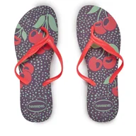 Klapki i japonki damskie - Japonki Havaianas 41454880602 Fioletowy - miniaturka - grafika 1