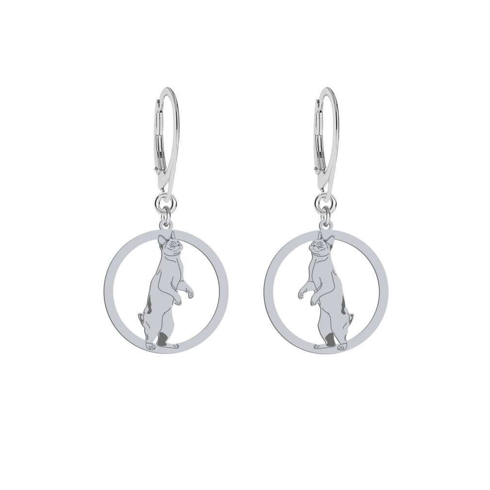 Kolczyki Srebrne Kot Japoński Bobtail 925 Biżuteria Kobieta Prezent GRAWER