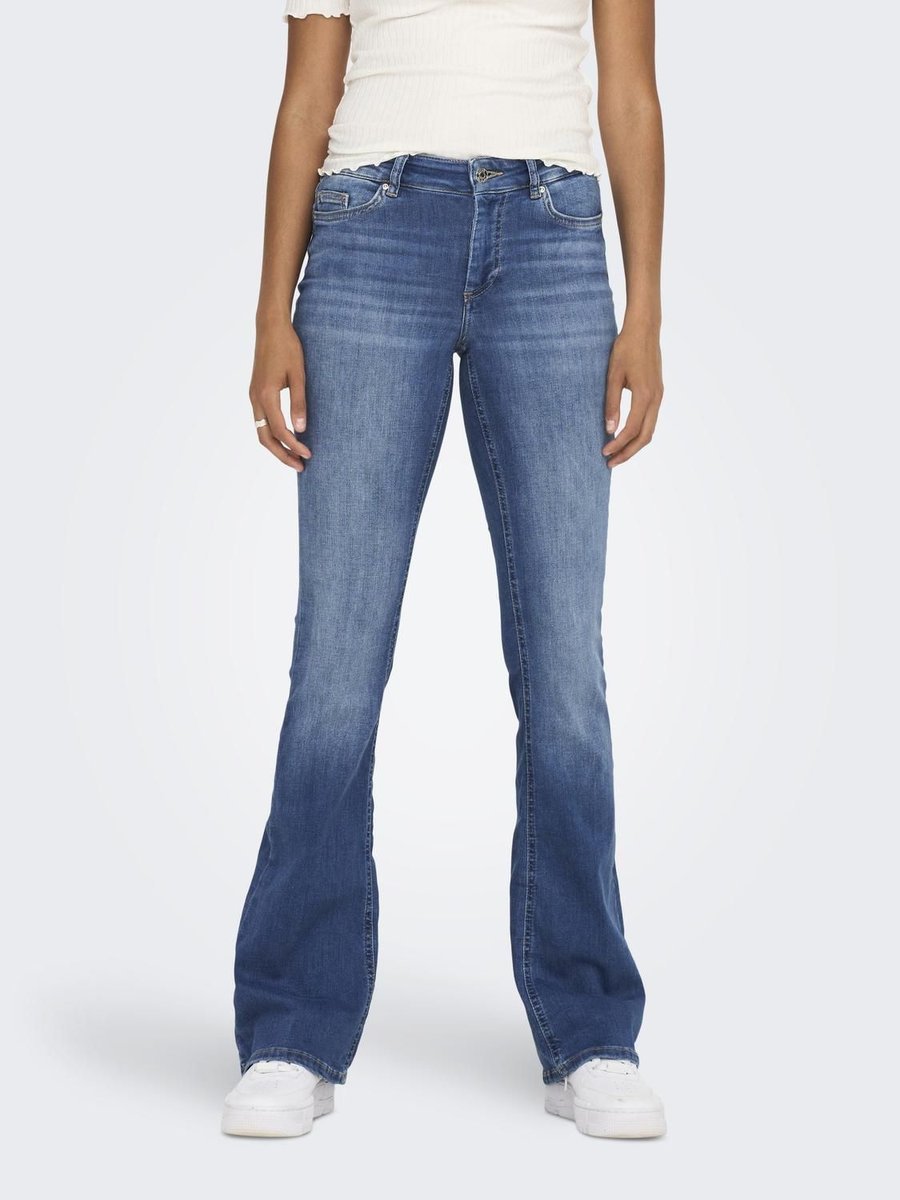 jeansy damskie only 15223514 blusj medium niebieski denim