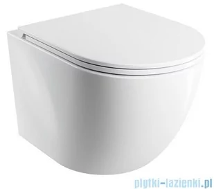 Omnires Ottawa Silent Power™ miska WC wisząca + deska wolnoopadająca biały połysk OTTAWASPXMWBP - Kompakty WC - miniaturka - grafika 1