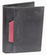 Portfele - Portfel Męski Skórzany PIERRE CARDIN Skóra Licowa Duży Pionowy Bez Zapięcia Dwa Skrzydełka Z Zapinką Wewnątrz MATOWY VO02 326 - miniaturka - grafika 1