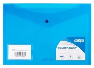 Strigo Teczka kopertowa A4 z kieszeniami niebieska STRIGO - Teczki i skoroszyty - miniaturka - grafika 2