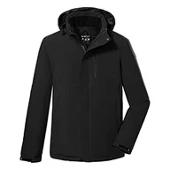 Kurtki męskie - Killtec Męska kurtka outdoorowa/kurtka funkcyjna z zwijanym kapturem KOW 68 MN JCKT, czarna, 3XL, 38648-000 - miniaturka - grafika 1