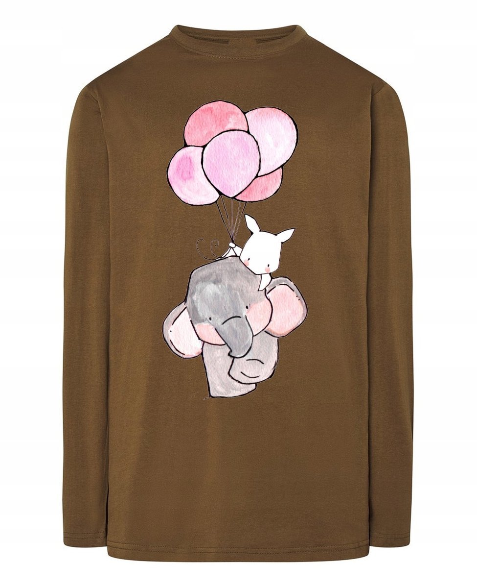 Walentynki Longsleeve męski Słonik Balony r.XXL