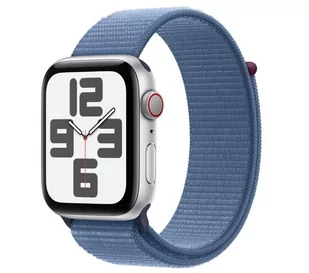 Apple Watch SE 2gen GPS MRHM3QP/A + Cellular - koperta 44 mm z aluminium w kolorze srebrnym - opaska sportowa zimowy błękit - Smartwatch - miniaturka - grafika 1