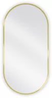 Lustra - Mexen Loft lustro łazienkowe owalne 90 x 45 cm, rama złota - 9851-090-045-000-50 - miniaturka - grafika 1