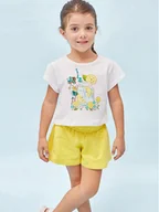 Spodenki damskie - Mayoral Komplet t-shirt i szorty sportowe 3213 Kolorowy Regular Fit - miniaturka - grafika 1