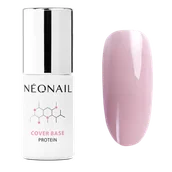 Lakiery hybrydowe - Neonail Baza Hybrydowa Cover Base Protein Light Nude - miniaturka - grafika 1