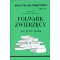 Podręczniki dla gimnazjum - Biblios Biblioteczka Opracowań Folwark zwierzęcy George'a Orwella - Urszula Lementowicz - miniaturka - grafika 1