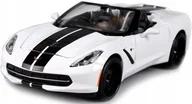 Samochody i pojazdy dla dzieci - Maisto, model kolekcjonerski Design Corvette Stingray Biały 1/24 - miniaturka - grafika 1