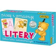 Zabawki kreatywne - Adamigo Piszę i zmazuję litery zestaw kreatywny - miniaturka - grafika 1