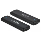 Tuning komputera - akcesoria - Delock 42615 obudowa do dysków twardych M.2 Obudowa SSD Czarny, Obudowa dysku - miniaturka - grafika 1