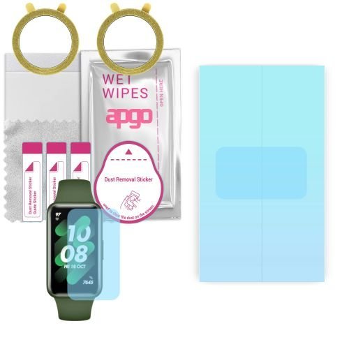 2x folia ochronna hydrożelowa do Huawei Band 7 - apgo HD HQ FLEX Smartwatch Hydrogel Protection Ochrona na ekran smartwatcha