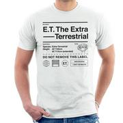 Koszulki męskie - E.T. E.T. Koszulka męska o dodatkowej specyfikacji naziemnej Biały Medium - miniaturka - grafika 1