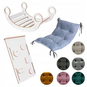 Skoczki dla dzieci - Bujak Montessori + Ścianka + Zjeżdżalnia +Poduszka RÓŻNE KOLORY Certyfikat - miniaturka - grafika 1