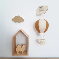 Karuzele dla niemowląt - Balon karuzela lniany musztardowy- dekoracja pokoju - miniaturka - grafika 1