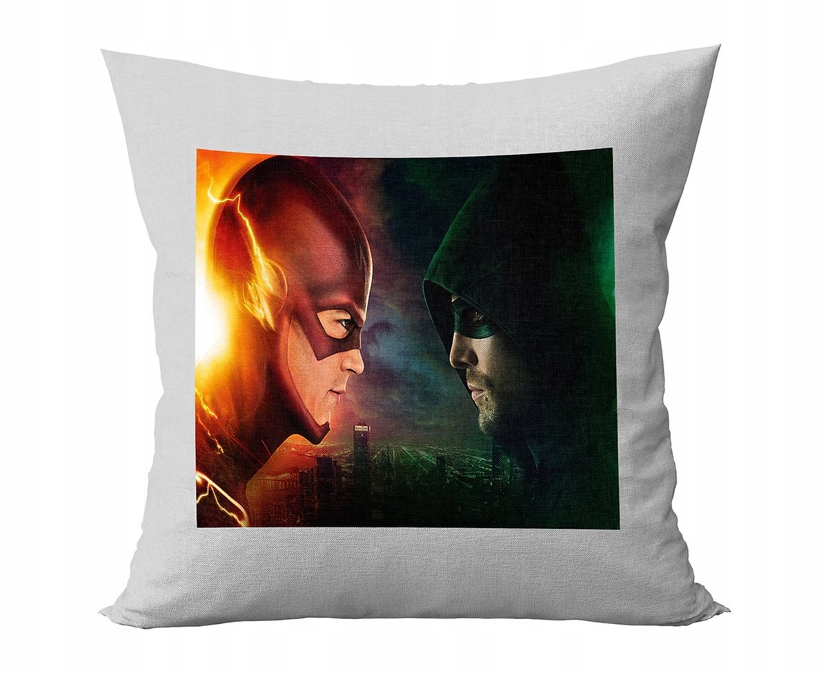 PODUSZKA PERSONALIZOWANA ZIELONA STRZAŁA FILMY POMYSŁ NA PREZENT WZORY