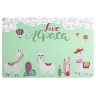 Obrusy i serwetki - Podkładka ALPACA 44 x 28 cm miętowe tło - miniaturka - grafika 1