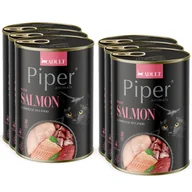 Mokra karma dla kotów - DOLINA NOTECI Piper dla kota z łososiem 6x400g - miniaturka - grafika 1