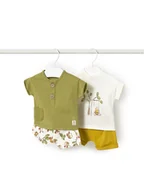 Komplety dla niemowląt - Mayoral Komplet dziecięcy 1611 Kolorowy Regular Fit - miniaturka - grafika 1