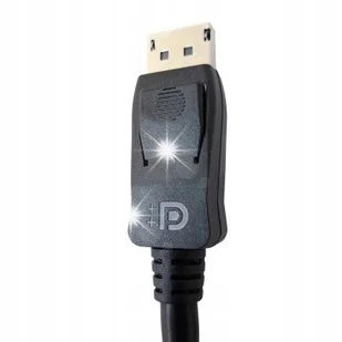 Kabel Techly DisplayPort 1.4 8K DP-DP M/M 1m czarny - Kable komputerowe i do monitorów - miniaturka - grafika 1