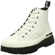 Trampki damskie - Love Moschino Ja15585g1h, Trampki damskie, Biały, 36 EU - miniaturka - grafika 1