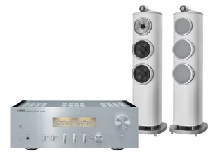 Yamaha A-S1200 (srebrny) + 804 D4 (biały) - Zestawy stereo - miniaturka - grafika 1