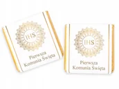 Bombonierki i czekoladki - Czekoladki podziękowanie Komunia 50 szt. wzór 2 - miniaturka - grafika 1