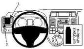 Uchwyty samochodowe do telefonów - ProClip do Volkswagen T5 Transporter / Pickup 10-15 - miniaturka - grafika 1