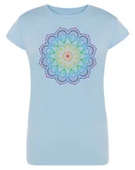 Koszulki i topy damskie - T-Shirt damski nadruk kolorowa Mandala r.XL - miniaturka - grafika 1