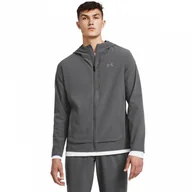 Kurtki męskie - Męska kurtka do biegania Under Armour UA OutRun the STORM Jacket - szara - miniaturka - grafika 1