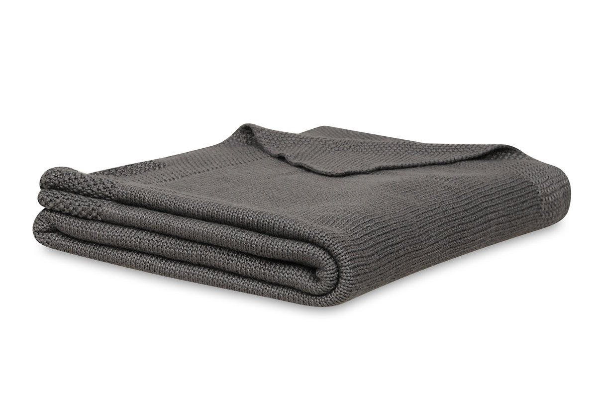 Kocyk bambusowy 80x100 Thai szary ciemny BabyMatex