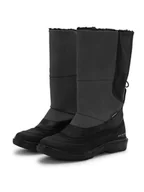 Kozaki damskie - Ilse Jacobsen Skórzane kozaki zimowe w kolorze czarno-szarym - miniaturka - grafika 1