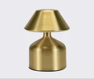 Lampy stojące - Elegancka lampa stołowa do restauracji i baru, akumulatorowa lampa dekoracyjna do sypialni, lampka nocna tworząca nastrój, złota A - miniaturka - grafika 1