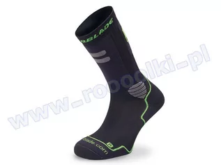 Skarpetki damskie - Skarpety męskie Rollerblade High Performance Socks Black / Green   - 47-49 - grafika 1