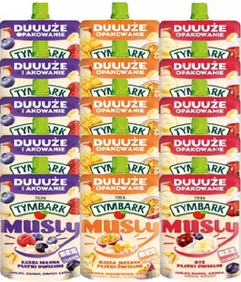 Tymbark Musly Mix 3 smaków musów owocowych 170 g x 15 sztuk - Koncentraty warzywne, przeciery - miniaturka - grafika 1