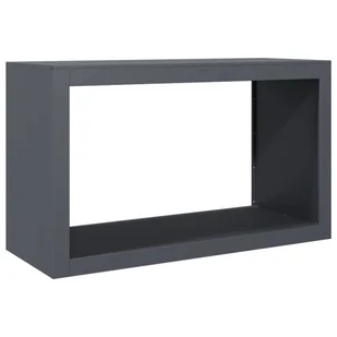 vidaXL Stojak na drewno opałowe, antracytowy, 100x40x60 cm, stalowy - Wózki magazynowe - miniaturka - grafika 1