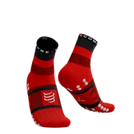 Skarpetki sportowe męskie - COMPRESSPORT Skarpetki trekkingowe FAST HIKING SOCKS black/red/white - miniaturka - grafika 1